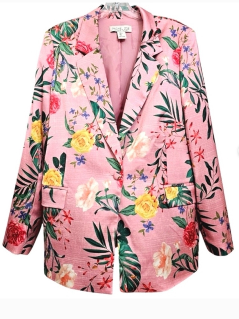 Rachel Zoe Pink Floral Blazer Jacket